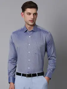 Luxure by Louis Philippe Micro Ditsy Printed Pure Cotton Formal Shirt