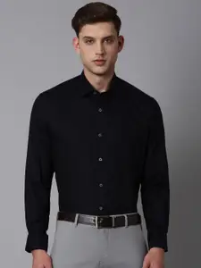 Luxure by Louis Philippe Spread Collar Pure Cotton Formal Shirt