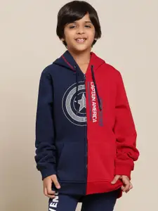 Kids Ville Boys Captain America Hooded Sweatshirt