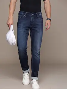 Nautica Men Slim Fit Low-Rise Light Fade Stretchable Jeans