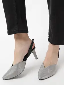 Marc Loire Embellished Party Slim Pumps With Backstrap