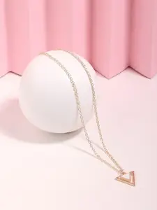 Zaveri Pearls Gold-Plated Enamelled Necklace