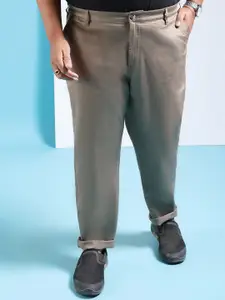 HARDSODA Men Mid-Rise Chinos Trousers