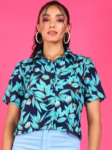 Popwings Relaxed Floral Opaque Printed Casual Shirt