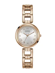 GUESS Women Stainless Steel Bracelet Style Straps Reset Time Analogue Watch