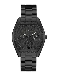 GUESS Men Dial & Stainless Steel Bracelet Style Straps Analogue Watch U1396G3M