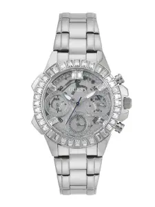 GUESS Women Stainless Steel Bracelet Style Straps Analogue Watch