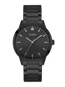 GUESS Embellished Dial Stainless Steel Bracelet Style Straps Analogue Watch U1362G3M