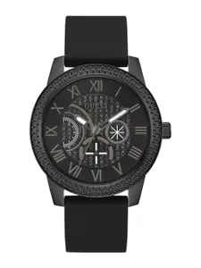 GUESS Men Dial Straps Round Stainless Steel Analogue Watch U1378G2M