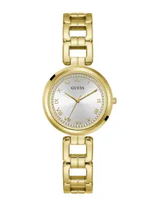 GUESS Women Printed Dial & Stainless Steel Bracelet Style Analogue Watch U1387L2M