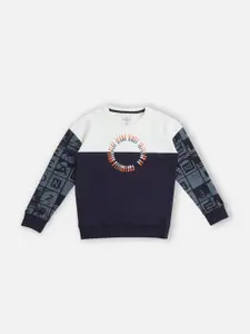 Pepe Jeans Boys Graphic Printed Pure Cotton Pullover Sweatshirt