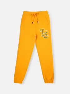 Pepe Jeans Boys Typography Printed Mid-Rise Jogger