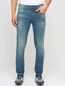 Pepe Jeans Men Skinny Fit Clean Look Light Fade Whiskers Stretchable Jeans