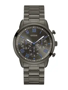 GUESS Men Grey Printed Dial & Stainless Steel Bracelet Style Analogue Watch U1309G3M