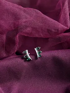 Clara Silver-Plated Contemporary Studs Earrings