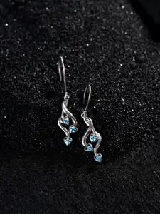 Clara Rhodium-Plated Cubic Zirconia 925 Sterling Silver Drop Earrings