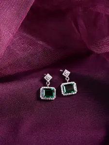 Clara 925 Sterling Silver Rhodium-Plated Contemporary Drop Earrings