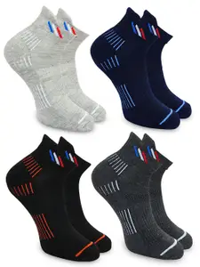 BAESD Pack Of 4 Patterned Ankle-Length Socks