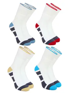 BAESD Pack Of 4 Patterned Calf Length Socks