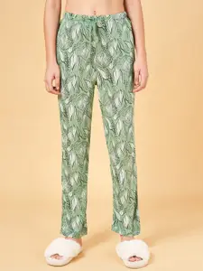 Dreamz by Pantaloons Women Floral Printed Straight Cotton Lounge Pants