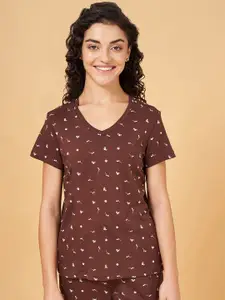 Dreamz by Pantaloons Printed Cotton Lounge Tshirts