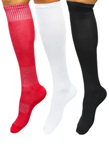 BAESD Men Pack Of 3 Knee-Length Football Socks
