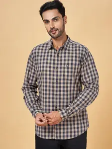 BYFORD by Pantaloons Checked Slim Fit Pure Cotton Casual Shirt