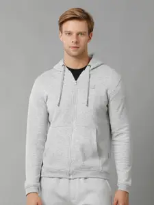 Voi Jeans Hooded Cotton Front-Open Sweatshirt
