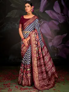 Saree mall Ethnic Motifs Printed Patola Sarees