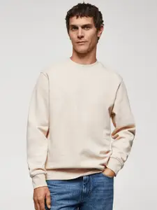 MANGO MAN Solid Sweatshirt