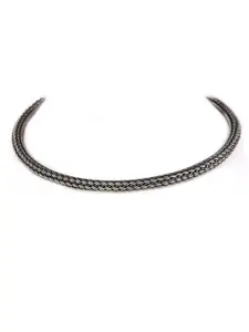 Shyle 925 Sterling Silver Oxidised Necklace