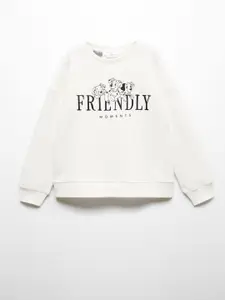 Mango Kids Girls 101 Dalmatians Printed Pure Cotton Sweatshirt