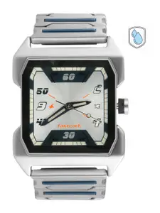 Fastrack Men Silver-Toned Dial Watch NA1474SM01