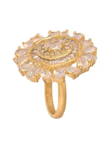 RATNAVALI JEWELS Gold Plated Finger Ring