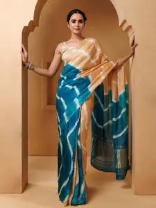 Geroo Jaipur Leheriya Dyed Saree