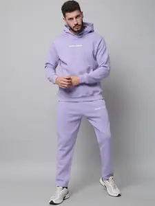 GRIFFEL Men Fleece Hooded Tracksuits