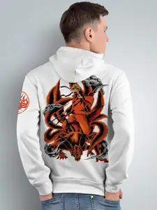 Crazymonk Naruto Printed Hooded Cotton Sweatshirt