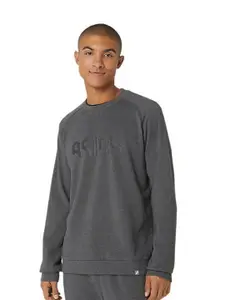ASICS Hex Round Neck Pullover Sweatshirt