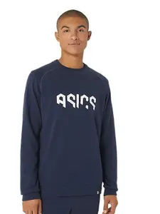 ASICS Hex Graphic French Terry Crew Sweatshirt