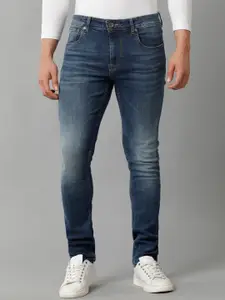 Voi Jeans Men Skinny Fit Whiskers & Chevrons Light Fade Stretchable Jeans