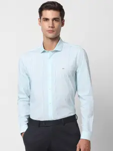 Peter England Slim Fit Striped Casual Shirt