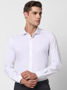 Peter England Slim Fit Spread Collar Long Sleeves Casual Shirt