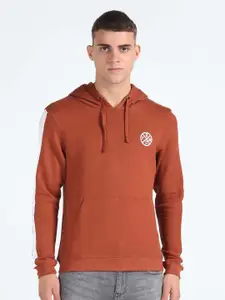 Flying Machine Pure Cotton Hooded Pullover Sweatshirt