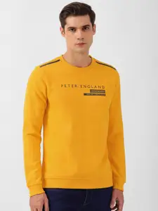 Peter England Casuals Typography Printed Pullover