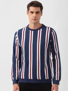Peter England Casuals Striped Sweatshirt