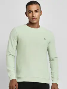 Peter England Casuals Self Design Sweatshirt