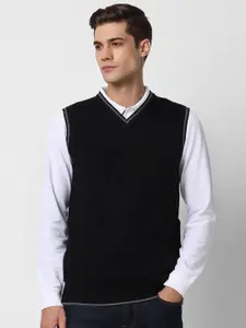Peter England Casuals V-Neck Acrylic Sweater Vest