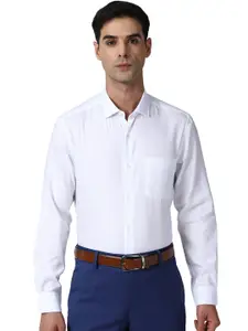 Peter England Elite Slim Fit Spread Collar Cotton Formal Shirt