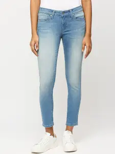 Pepe Jeans Women Skinny Fit Clean Look Stretchable Jeans