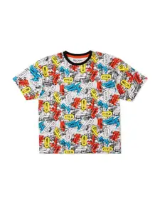 Pepe Jeans Boys Typography Printed Round Neck Pure Cotton T-shirt